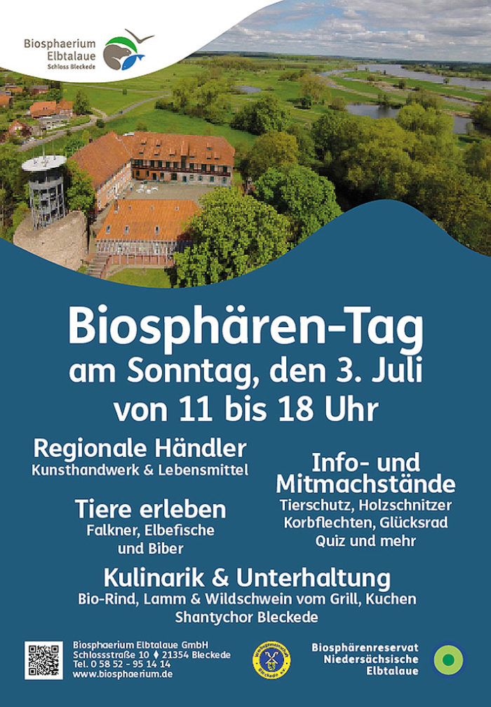 Plakat mit Informationen zum Biosphären-Tag